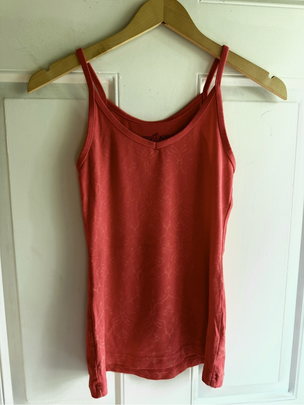 Green Apple Sustainable Bamboo Cotton - YogaTank Top - Orange Mandala- Small NWT